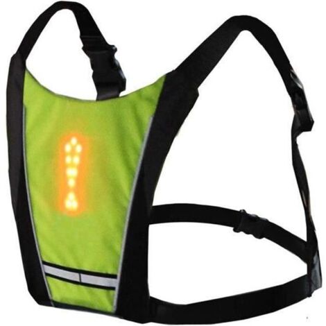 ZV20450-Faire du vélo LED de sécurité sans fil Turn Signal lumineux Gilet Riding nuit de guidagew1142