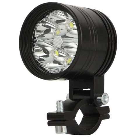 ZVD 1 pièces Super lumineux blanc moto LED projecteur phare étanche Spot tête lampe conduite antibrouillard 6000K - 60W