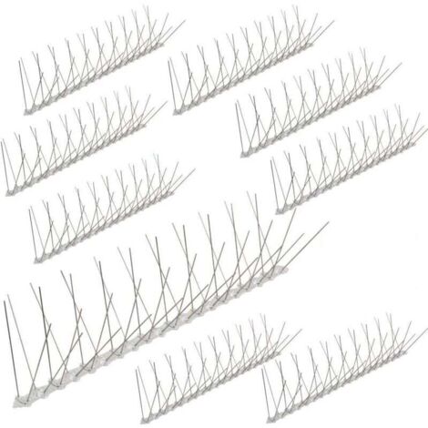 ZVD-10 mètre pics anti pigeons 4 rangées en polycarbonate - solution de qualité pour contrôle des oiseaux