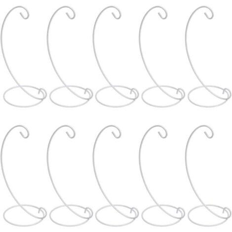 ZVD-10 Paquetes de Soportes de Exhibición de Hierro, Globos Aéreos y Colgadores de Plantas, Decoración para Fiestas - Negro