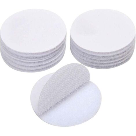 ZVD-100 piezas de pegatinas blancas de doble cara, cinta adhesiva de doble cara extra fuerte, redonda (5 x 5 cm)