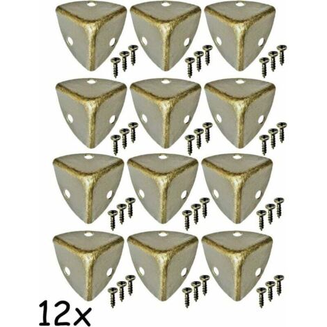 Angoli In Ottone Per Mobili - Paraspigoli Decorativi Bronzo, 6.5cm, Con Viti - Foto 9