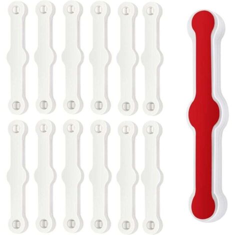 ZVD 12 PCS Moustiquaire Fenêtre Clip, Fixation de Moustiquaires, Auto-Adhésif pour Clip Fenetre, sans Perçage pour Balcon Terrasse
