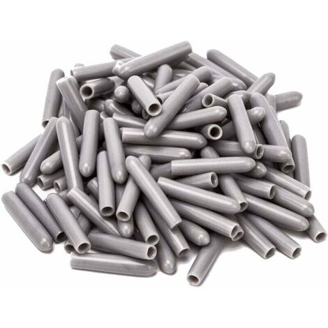 ZVD 120 Pièces Capuchons Pour Lave-Vaisselle, Diamètre intérieur 3MM PVC Housse De Protection, Panier à Vaisselle，325mm (Gris)