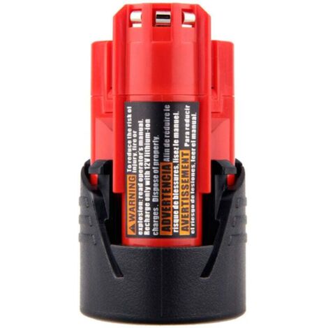 ZVD-2 PCS Milwaukee M12 Lithium Batterie de remplacement pour 48-11-2440 Capacité de la batterie 3000