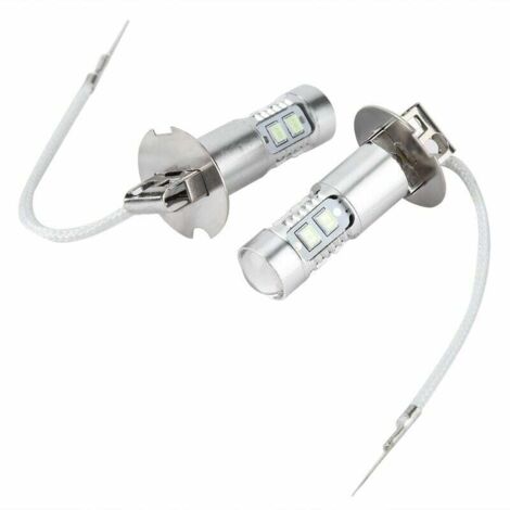 ZVD- 2 pièces 100W 1200LM 8000K voiture phares LED ampoules Kit antibrouillard feux diurnes ampoule pour H3