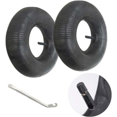 ZVD 2 Pièces 3.50/4.00-6 Chambre a Air Inner Tube Pneu Roue 3.50/4.00-6 Innertube Brouette Rubber Valve 6