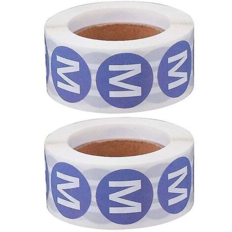 ZVD 2 rouleaux d'autocollants de taille