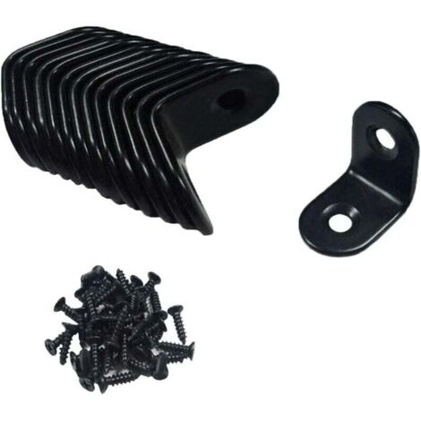 ZVD-20 soportes de esquina de acero, soporte de 90 grados, 2020 mm, incluye tornillos, color negro