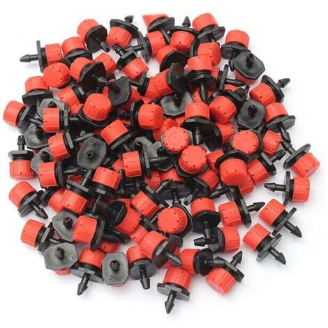 ZVD 200 pcs Irrigation goutte à goutte, buses de pulvérisation réglables pour système d'irrigation goutte à goutte pour pelouse, jardin, jardin d'herbes aromatiques et plus encore