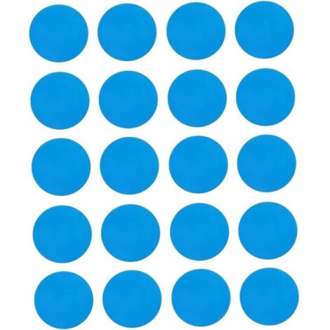 ZVD 20pcs Patch Patch Direction Kit de réparation en Plastique Patches de réparation Auto-adhésive pour piscines Bateaux gonflables