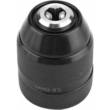 ZVD-3/8 Mandrin de Percage, 0.8mm-10mm Mandrin de Conversion à Tige, Adaptateur de Mandrin de Perceuse électrique, Filetage Mandrin de Perçage Sans Clé pour Perceuse électrique à Main