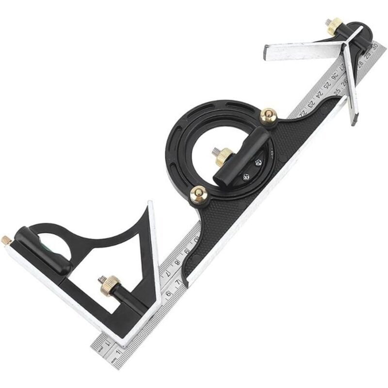 Image of ZVD - 300MM Multifonctionnel d'Acier Inoxydable de Règle d'Angle de Combinaison