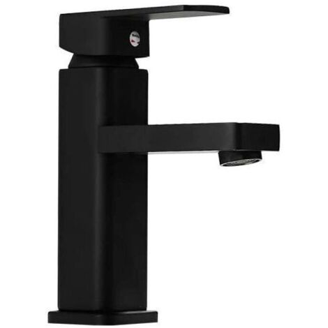 ZVD 304 acier inoxydable peinture noir sous le comptoir bassin robinet carré monotrou bassin de mélange chaud et froid robinet hôtel