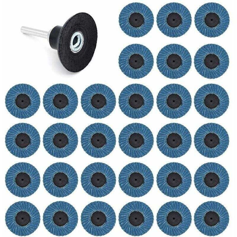 Image of ZVD - 31 Pcs 2 Pouces 50mm Disques Abrasifs Disques Lamelles 40 Grit 60 Grit 80 Grit,