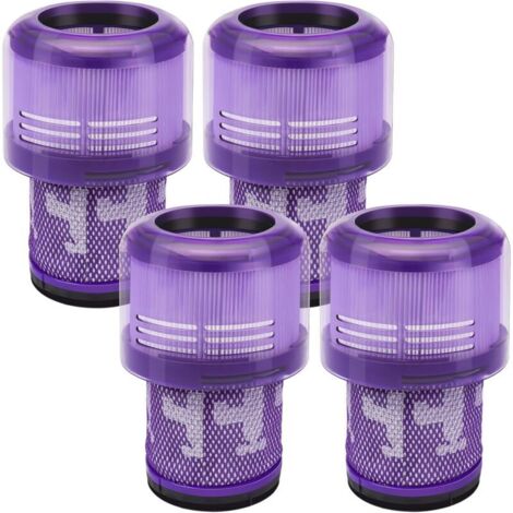 ZVD 4 Pack Filtre pour Dyson V11 SV14 V15 SV22,Lavables Filtres de Remplacement pour Aspirateur Dyson V11 SV14 Absolute Extra Animal Remplacer Part -970013-02