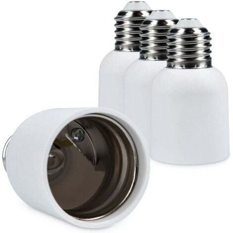 ZVD 4x adaptateur de douille - Convertisseur de douilles E27 vers E40 - Adaptateur de support de lampe culot E40 pour ampoule LED halogène