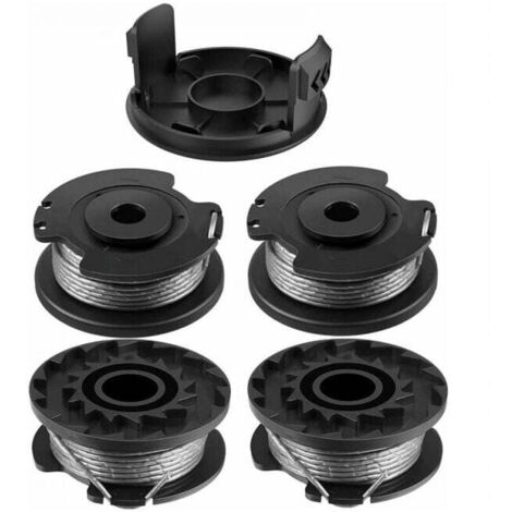 ZVD 5 Pièces F016800569 Bobines de fil de Rechange pour débroussailleuse Bosch EasyGrassCut, F016800385 Bobine de Rechange de Tondeuse Compatible avec ART 23SL et ART 26SL (4pcs + 1pcs)