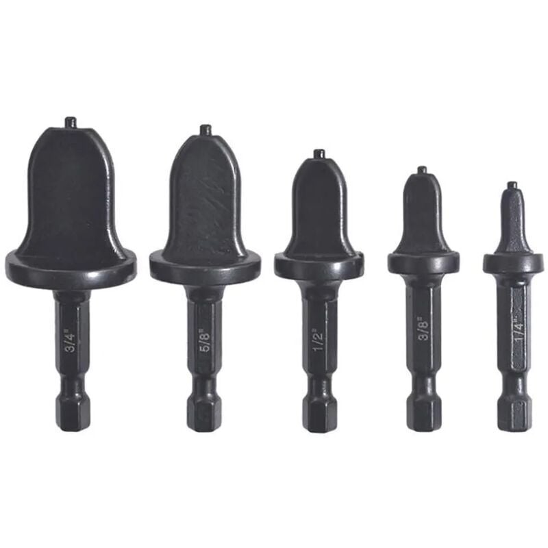 Image of ZVD - 5 pièces Hexagon Shank Tuyau en Cuivre, Outil d'Écrasement avec Forets de Réparation