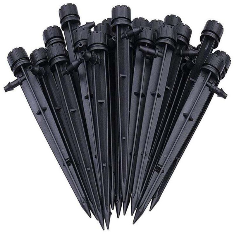 ZVD - 50 micro-arroseurs d'irrigation par aspersion, micro-arroseurs au sol rotatifs à 360 degrés, micro-arroseurs de jardinage à prise de terre