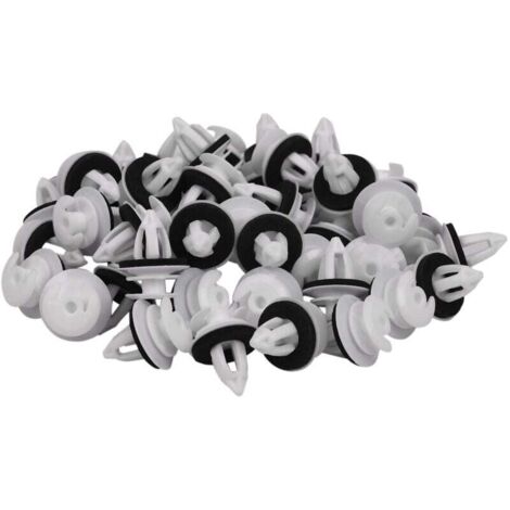 ZVD 50pcs Clips de panneau de porte avec anneau d’étanchéité compatible Bmw E34 E36 E38 E39 E46 X5 M3 M5 Z3