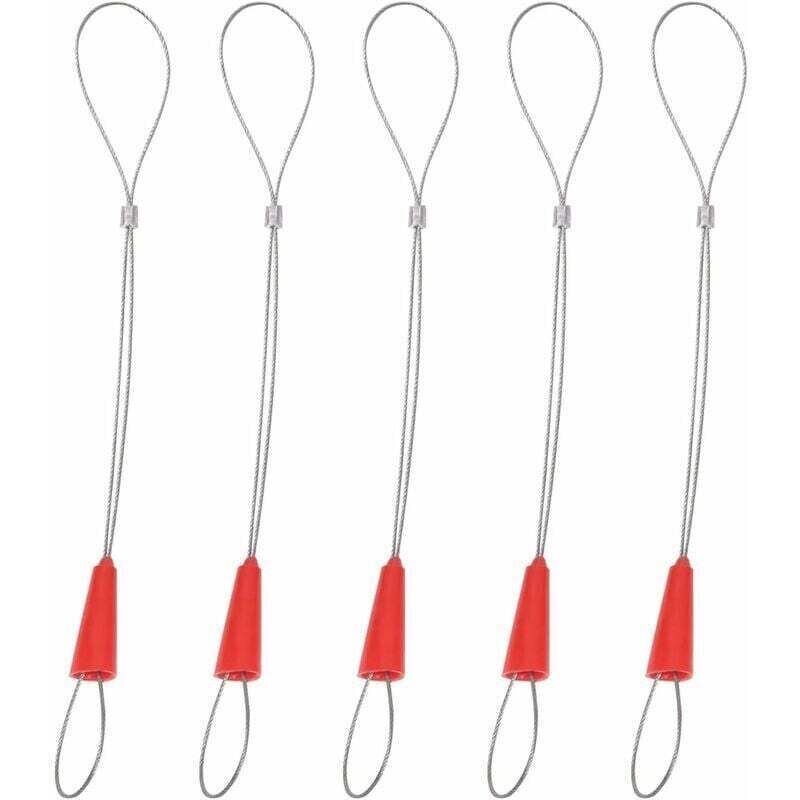ZVD - 5pcs Fish Tape Fastener, Traction de Fil Univers Extracteur de Câble de Traction Outil Insertion et Extraction de Câble Outils