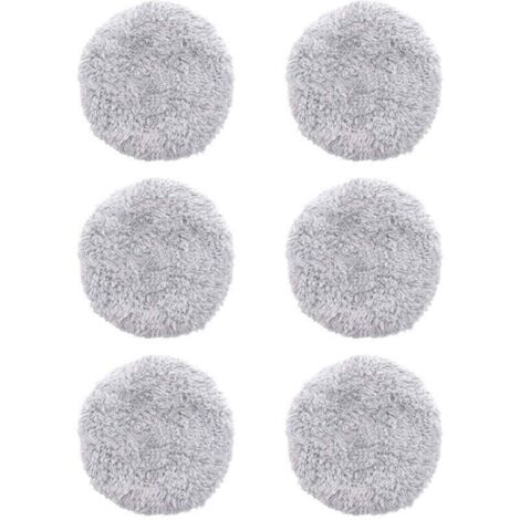 ZVD - 6 paños de repuesto lavables para trapeador HOBOT 168/188, almohadillas de microfibra reutilizables, modelo: gris, 6 unidades