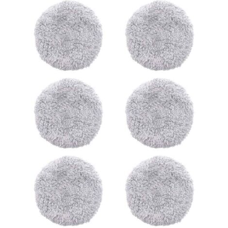 ZVD - 6 paños de repuesto lavables para trapeador HOBOT 168/188, almohadillas de microfibra reutilizables, modelo: gris (6 unidades), de DEBUN