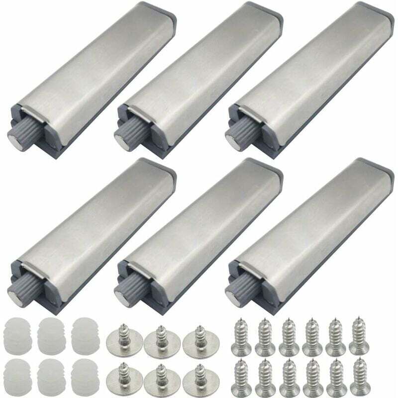 ZVD - 6 Pièces Push to Open Aimant Porte Placard Push Open poussoir Placard Fermeture Magnétiques pour Armoire systeme Tampon Charnière Loquet