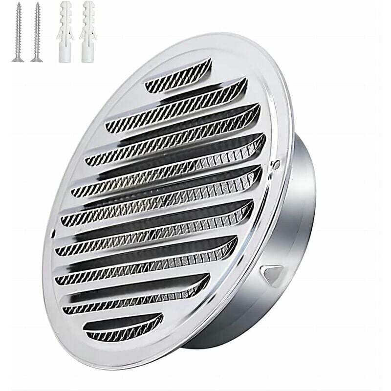 ZVD - Acier Inoxydable Rond Grille de Ventilation de Tuyau D'échappement 150mm, Capot de Sortie D'air, Grille D'évacuation D'air Ronde, Hotte de