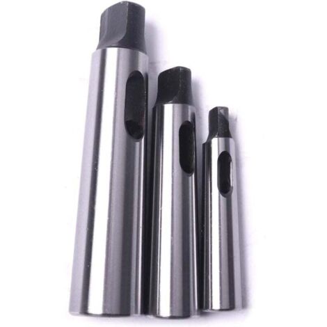 ZVD Adaptateur de réduction de douille de foret conique Morse 3PCS pour tour de fraisage