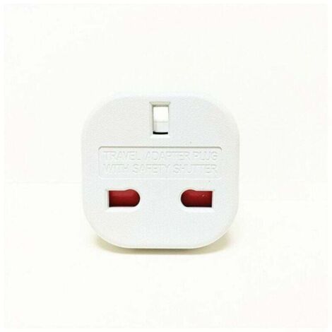 ZVD-Adaptateur de voyage - Britannique 3 broches Blanc-Prise standard britannique vers prise standard européenne,