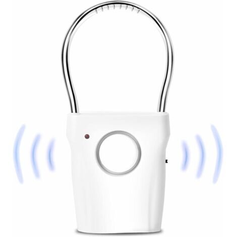 ZVD Alarme de Porte et Fenêtre, Alarme Porte et fenetre, Capteur de portefenêtre, de Porte Alarme Anti-vol Vibration, Alarme Maison sans Fil Alarme Antivol pour Poignée de Porte, Fenêtre, 120dB