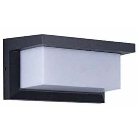 ZVD - Aplique LED de pared para exterior, 18 W, resistente al agua, aluminio antracita, iluminación decorativa
