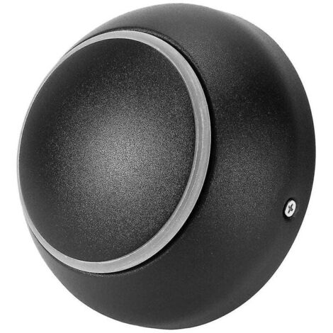 ZVD Applique murale décorative à LED avec veilleuse rotative 3000 K, type lune, pour chambre à coucher intérieure