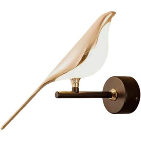 ZVD Applique Murale Oiseau, Lampe Murale Intérieur Chevet Appliques Murales Éclairage Mural LED Luminaires Muraux pour Escaliers