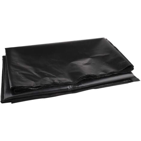 ZVD Bâche de bassin 3m x 3m bâche de bassin noire pour bassins à poissons, ruisseaux, fontaines et jardins d'eau (2 × 3 m)