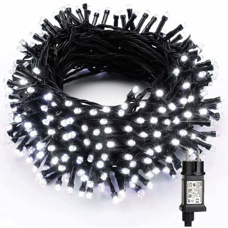 ZVD-Cadena de luces para árbol de Navidad, 30 m, 300 LED, luces navideñas para exterior e interior, blanco frío, 8 modos, luces de hadas impermeables para fiesta, árbol, boda, hotel, hogar, cumpleaños