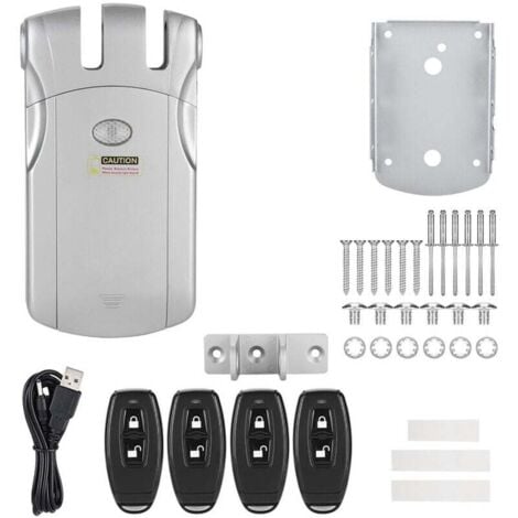 ZVD Cerradura electrónica con control remoto inalámbrico invisible WAFU