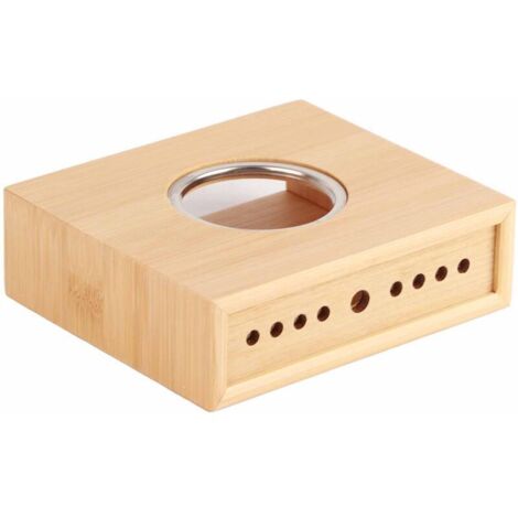 ZVD Chauffe-Plat en Bambou - Ventilation Design Théière Poêle Base Isolante, Accessoires pour Vaisselle Chauds pour la Maison Facile à Utiliser