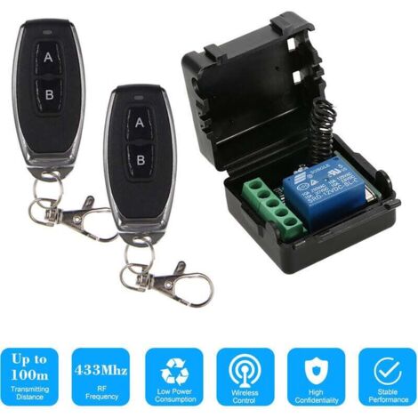 Télécommande Sans Fil RF Longue Portée 300m, DC12V à 72V, Interrupteur à Distance