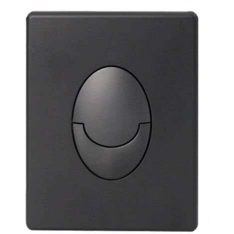 ZVD-Compatible con GROHE Skate Air - Panel de cubierta de cisterna (ahorro de agua, funcionamiento de 2 volúmenes y arranque-parada, superficie duradera) / 38505KF0 negro