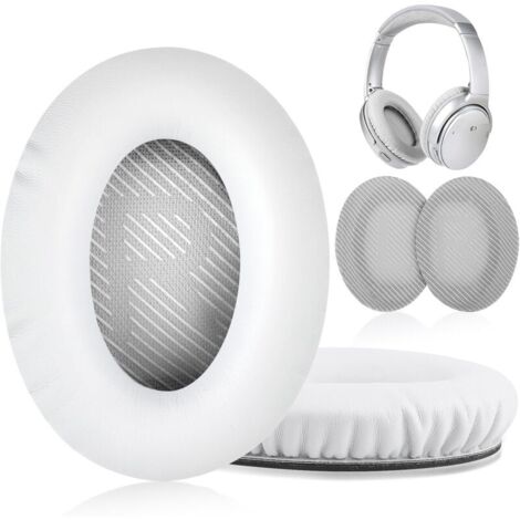 ZVD Coussinets d'oreille pour casque Bose QuietComfort - QC35/QC25/QC15/AE2 Blanc