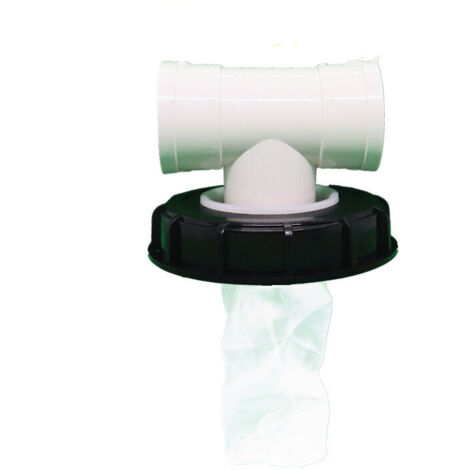 ZVD Couvercle de Réservoir IBC avec Filtre en Nylon Lavable pour Réservoir d'eau de Pluie IBC 1000 litres,Filtre À Couvercle IBC Accessoires de Réservoir IBC,Filtre à Eau de Pluie en Nylon (Té de 165 
