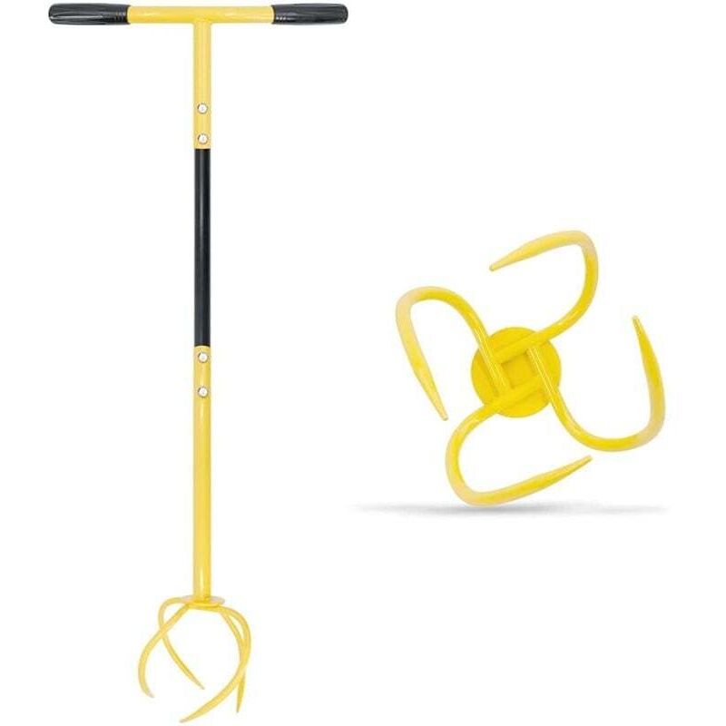 Cultivateur de griffe de jardin et poignée avec manche -
