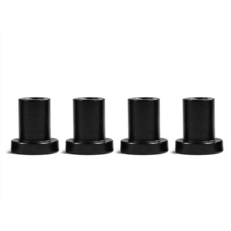 ZVD Entretoise de Porte de Grange, 4Pcs coulissante entretoise Murale de Rail de Porte de matériel de Porte de connecteur de connecteur en Acier au Carbone