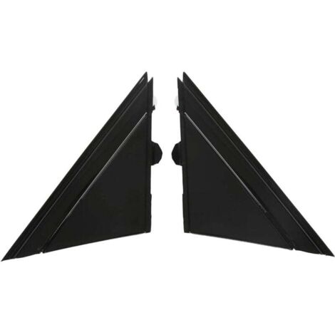 ZVD Eosnow, 1SH17KX7AA - Cubierta de espejo retrovisor izquierdo y derecho, placa triangular de repuesto para FIAT 500 2012-2017, color negro brillante