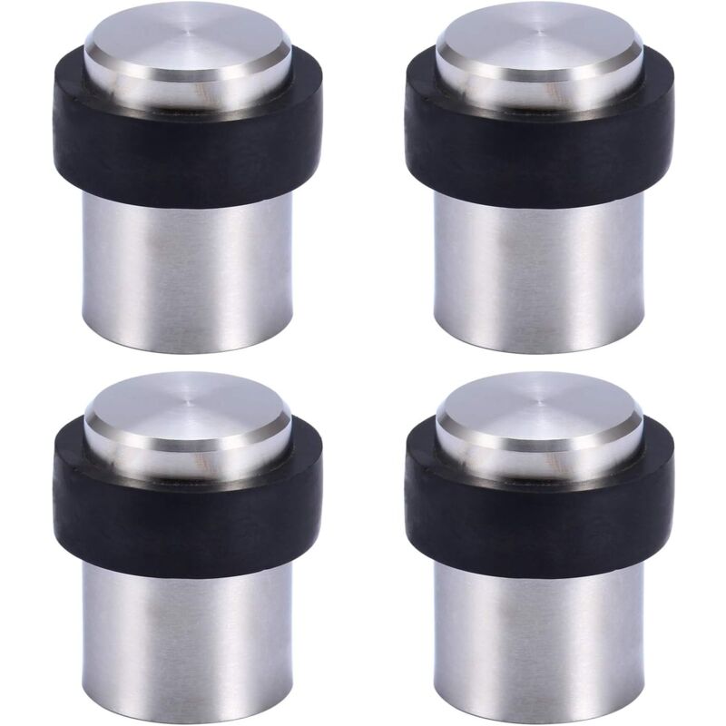 Butoir de Porte de Sol 4.5 cm en Acier Inox Arrêt de Porte Butée Bloque Porte (Lot de 4)
