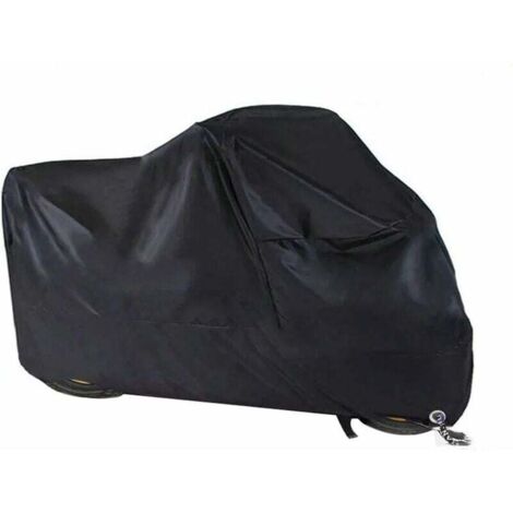 ZVD Feiyu Motorbike Cover, Transmitter Motorcycle Garage Winterproof Waterproof Motorcycle Tarpaulin Outdoor with Lock Holes Dustproof Tarpaulin for Harley Davidson, Honda, Suzuki, xxl