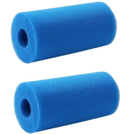 ZVD Filtro de esponja cilíndrico, prefiltro de esponja, para piscinas, 9,8 x 9,8 x 19,5 cm, 2 piezas